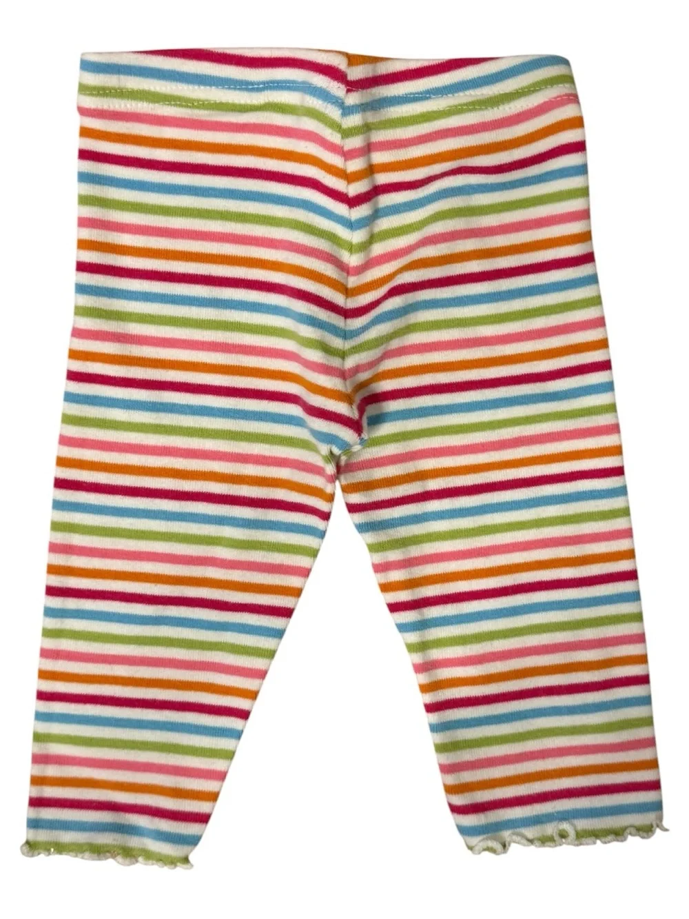 Gymboree Baby Girls 3-6M Multicolor Striped Ruffle Leggings